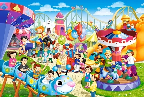 Puzzle Parc d’attractions MAXI 40 pièces