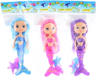 Petite poupée sirène avec accessoires