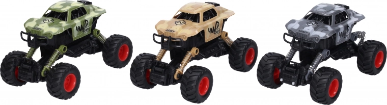 Voiture tout-terrain à remontoir 15 cm avec suspension