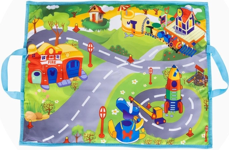 Tapis de jeu avec carte routière