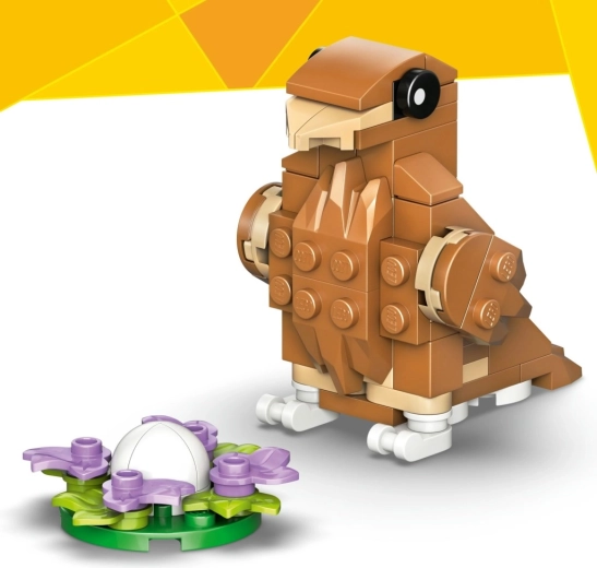 Oiseau près du nid avec œuf pour le jeu narratif