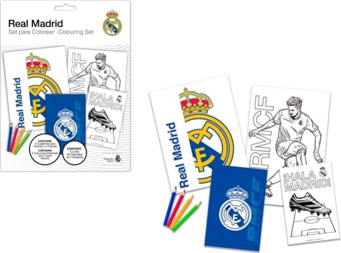 Coloriages avec feutres REAL MADRID – kit créatif pour enfants