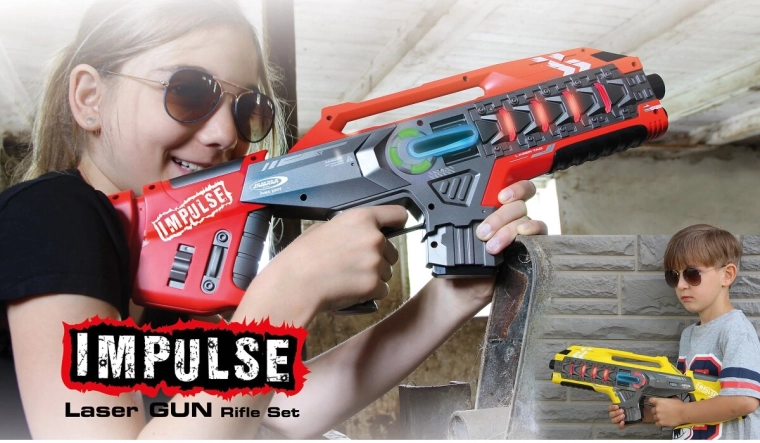 Impulse laser tag – set de pistolets jaune/rouge