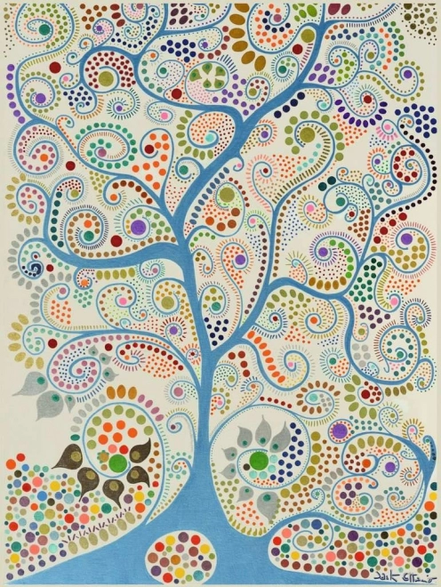 Puzzle RAVENSBURGER arbre bleu, 1500 pièces