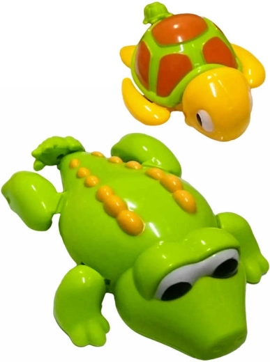 Jouet à remonter pour l’eau crocodile ou tortue 14 cm - 1 pièce