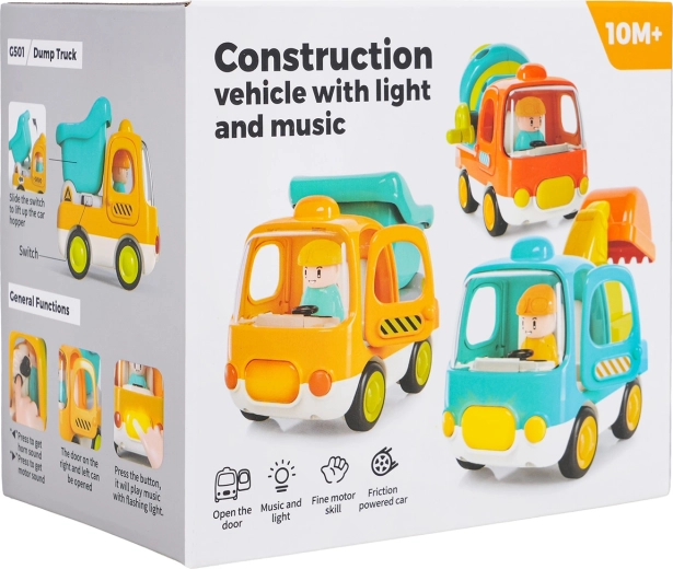 Excavatrice interactive pour enfants avec sons et lumières