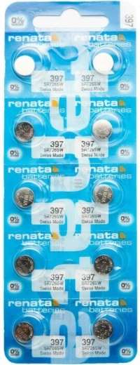 Pile pour montre Renata 397 SR726SW 1,55 V