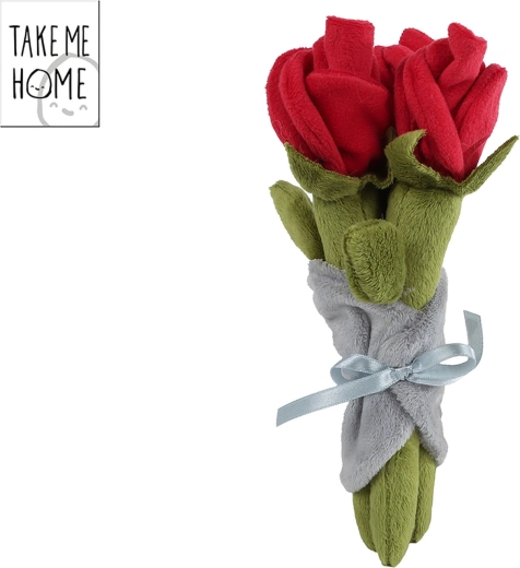 Bouquet de roses rouges en peluche Take Me Home 22 cm
