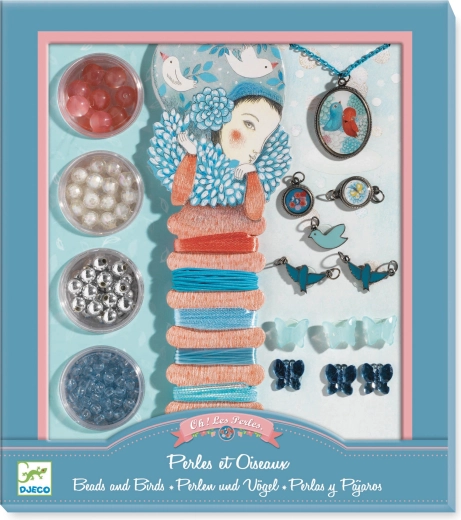 DJECO kit de bijouterie Perles et oiseaux