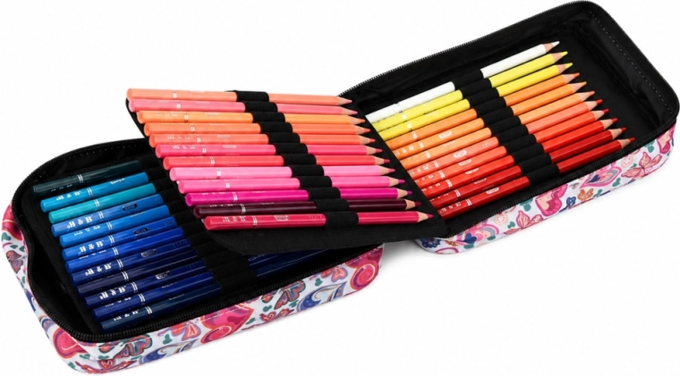 72 crayons de couleur aux teintes intenses