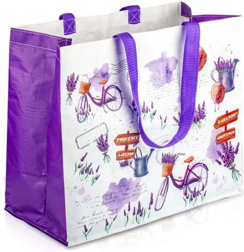 Sac de courses motif lavande 43 × 37 × 21,5 cm