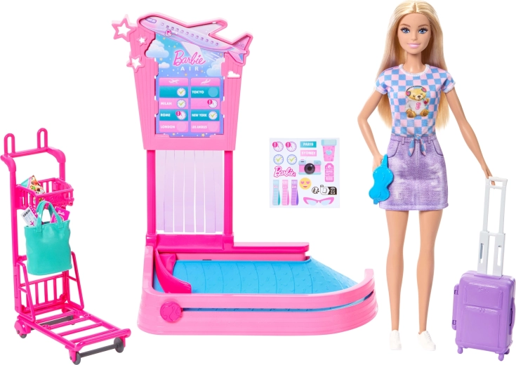 Poupée Barbie « Malibu » prête à partir