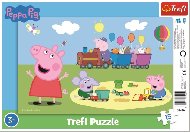 Puzzle 15 pièces Petit Train Peppa Pig