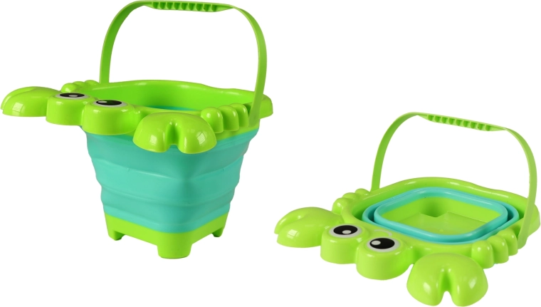 Seau pliable avec motif de crabe
