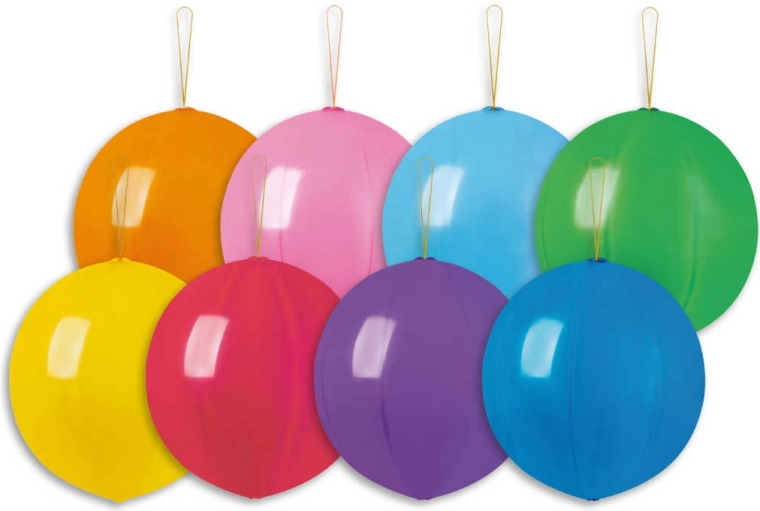Gemar ballon Punch Ball pastel avec élastique 33 cm - 1 pièce
