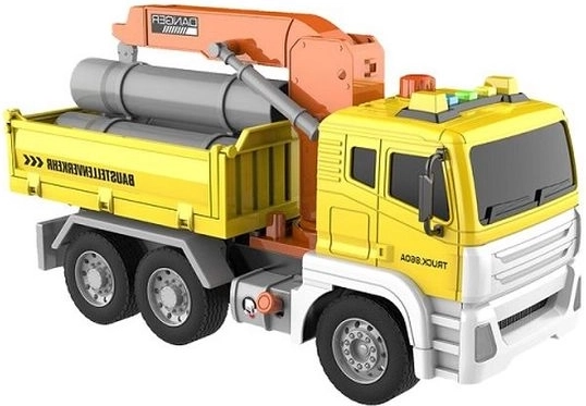 Camion de chantier avec grue et sons