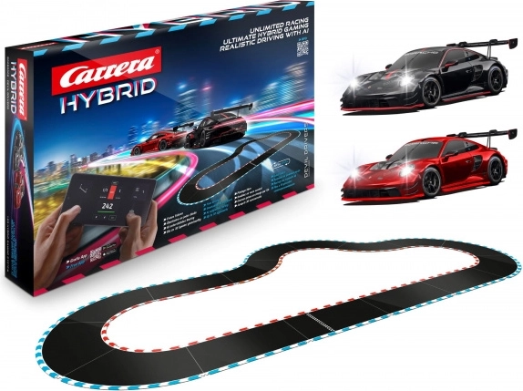 Circuit Carrera Hybrid Devil Drivers 6,09 m avec voitures Porsche 911