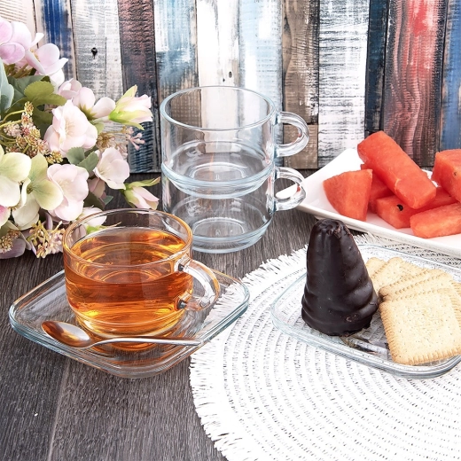 Soucoupe carrée pour le style et la protection de la table