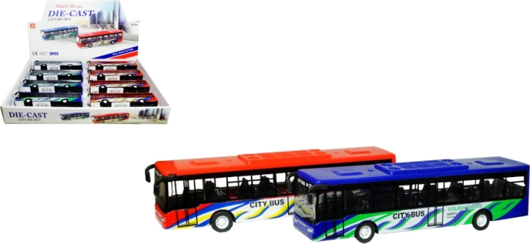 Autobus en métal et plastique avec mécanisme à friction