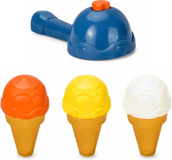 Cuillère à glace « ramasse-boules » et cornets pour un jeu réaliste