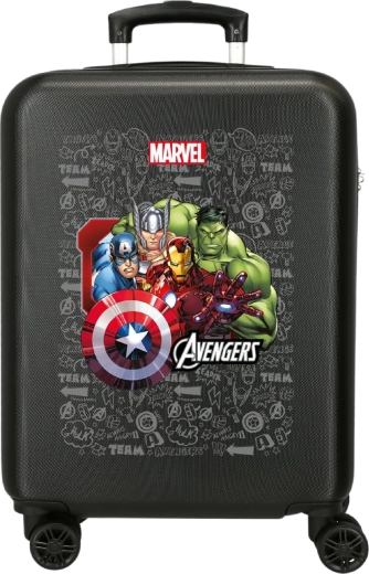 Valise rigide pour enfant Marvel Avengers noire 55 cm 34 l