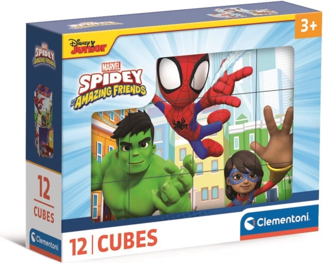 Cubes illustrés Spidey et ses formidables amis – 12 cubes