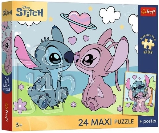 Puzzle maxi 24 pièces Premium Plus Kids : les rêves de Lilo et Stitch