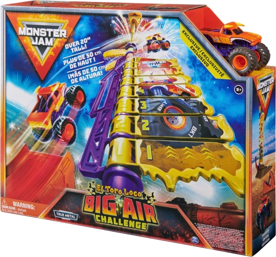 Monster Jam El Toro Loco Big Air Challenge set de jeu 1:64