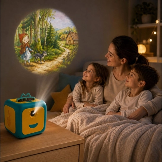 Projection sur le mur et le plafond pour une atmosphère féerique
