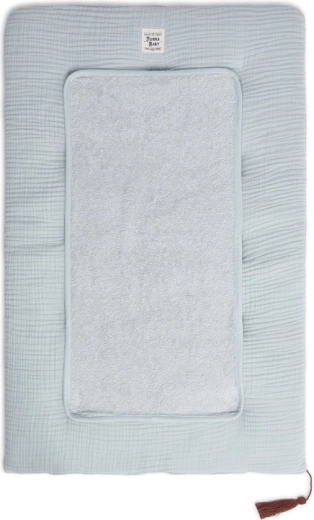 Matelas à langer en mousseline Funnababy Dove Grey 50 × 80 cm