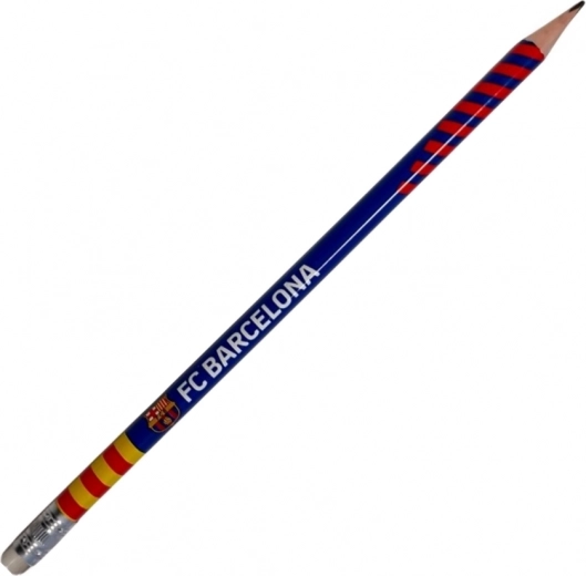Crayon triangulaire HB avec gomme FC Barcelona ASTRA