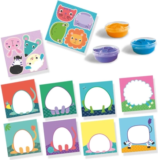 8 cartes joyeuses avec des animaux