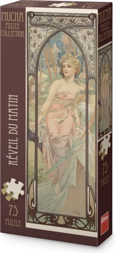 Puzzle panoramique Dino Alfons Mucha – Réveil du matin 75 pièces