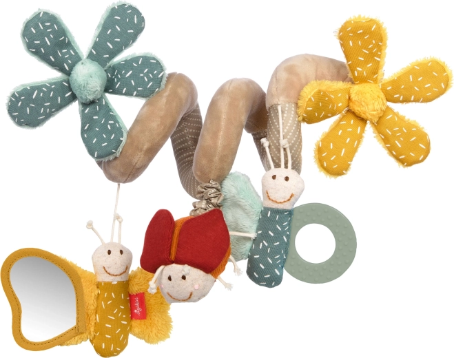 Spirale Sigikid pour poussette – papillons avec hochet, miroir et anneau de dentition, 45 cm
