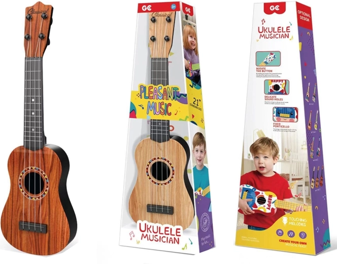Guitare classique pour enfants avec imitation bois, 53 cm