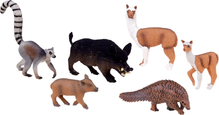 Six animaux dans un seul ensemble