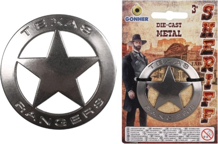 Badge de shérif en métal Gonher