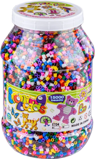 15 000 perles en mélange de couleurs