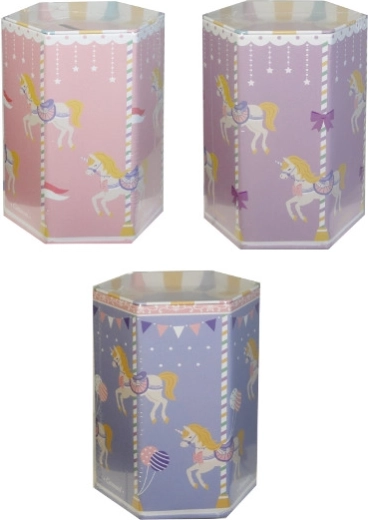 Tirelire à motif licornes