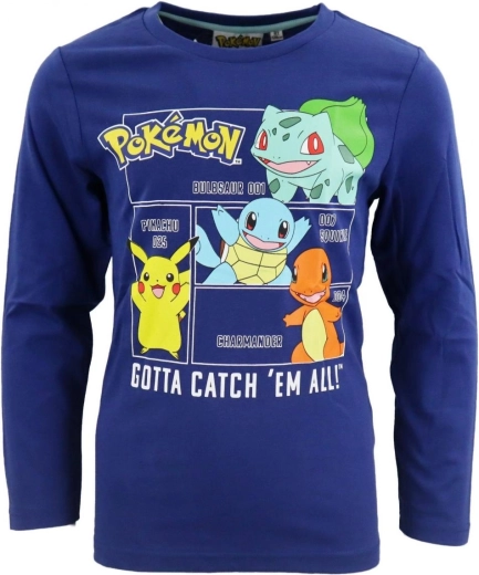 T-shirt Pokémon bleu foncé