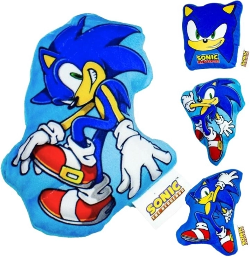 Coussin en peluche SONIC – 4 motifs, 15 cm