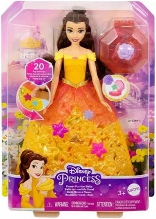 Disney Princess Belle (La Belle et la Bête) poupée en robe fleurie - 1 pièce
