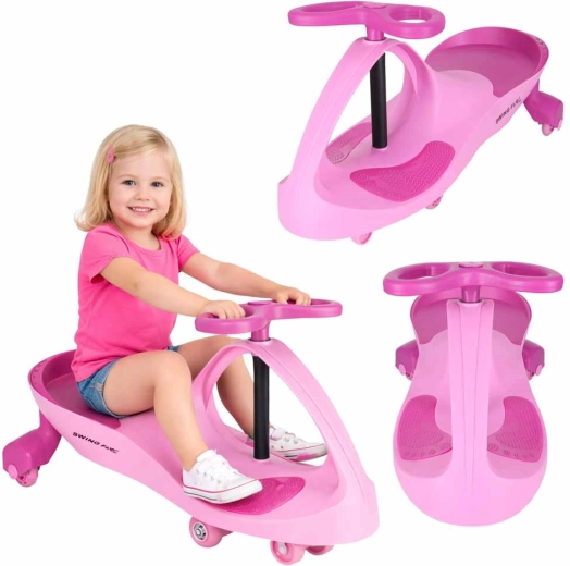 Porteur gravitationnel Swing Fix S3 avec roues LED roses