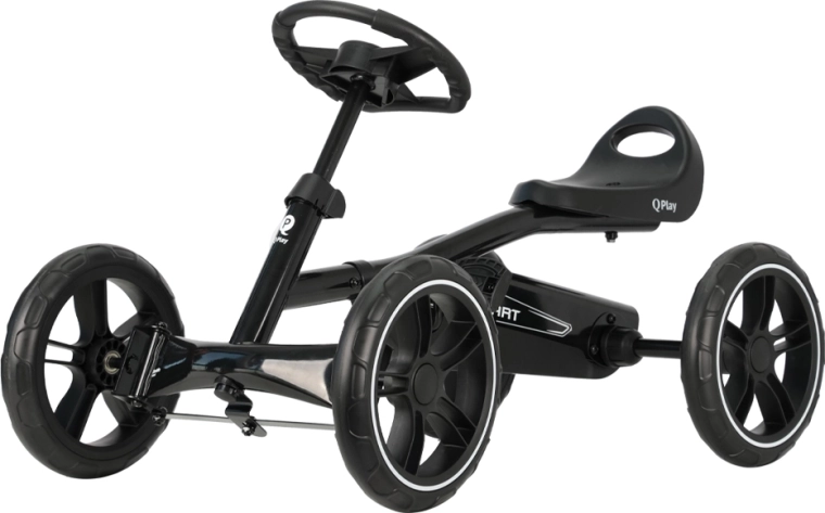 Go-kart à pédales Qplay pour enfants noir