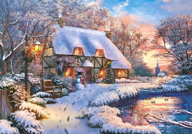 Puzzle 500 pièces Winter Cottage