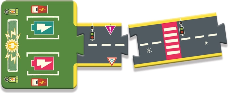 Route réaliste avec éléments de circulation