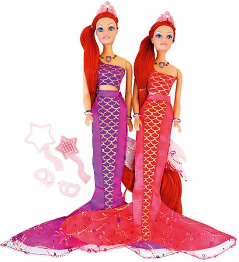 MaDe poupée sirène avec lumière, son et accessoires - 1 pièce
