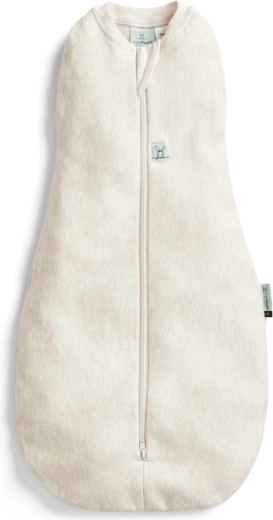 ergoPouch emmaillotage et gigoteuse 2-en-1 Cocoon Oatmeal Marle, 3–6 mois, 1 TOG