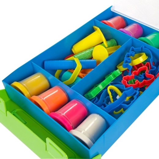 Boîte de rangement pratique avec couvercle et poignée