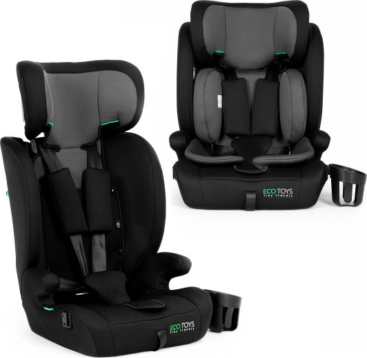 Siège auto enfant ECOTOYS 76–150 cm (R129) avec porte-gobelet